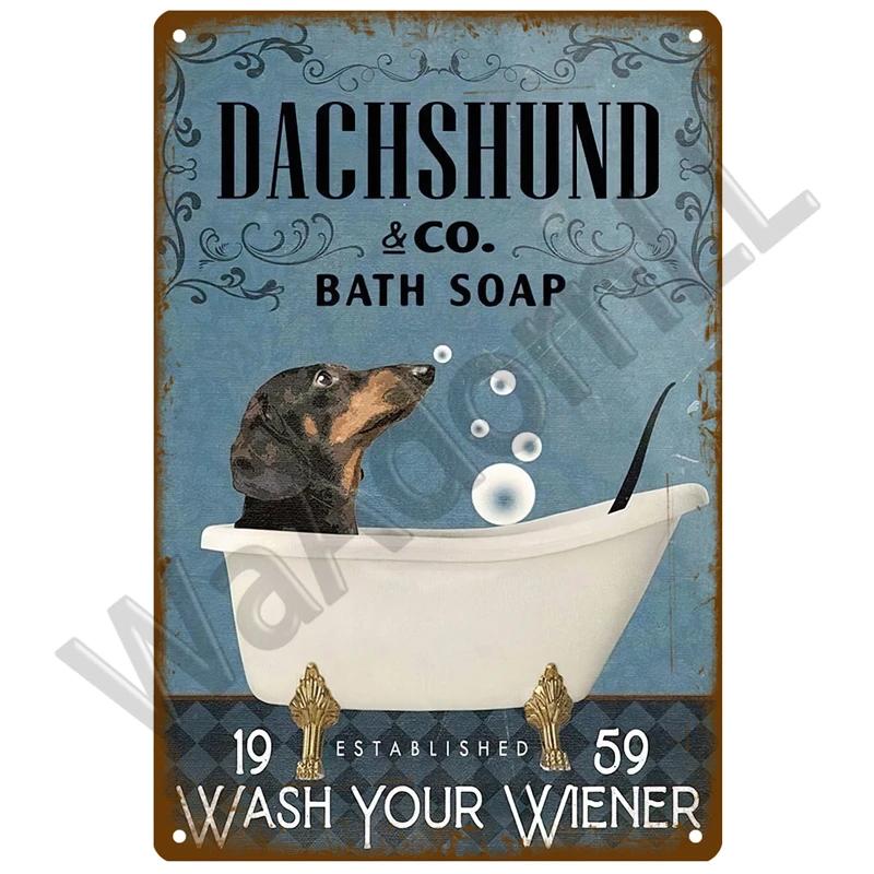 Plakát plechová cedulka WC WC Plakáty Vintage Nástěnné Plakáty Plechová cedule Dekorativní talíř Kuchyně Plakát Kovové Vintage dekorace Příslušenství