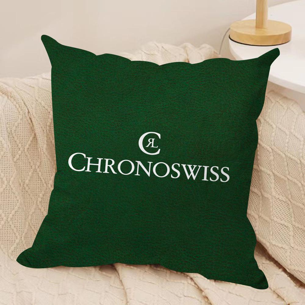 Luxury C-Chronoswiss Cushion Cover Soft Plush Fabric Double-Sided Printed Sofa Cushion Cover for All Seasons Home Decor Gift