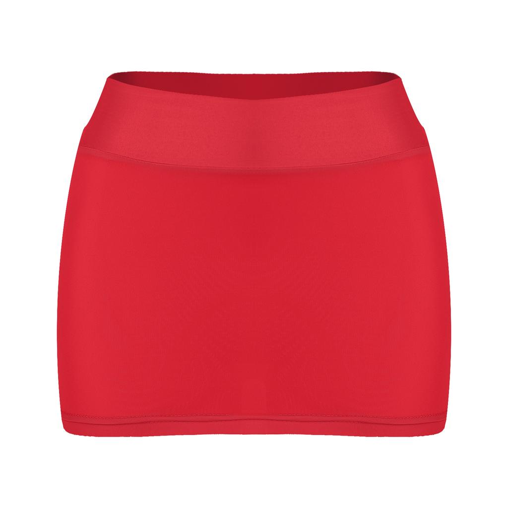Damen Strand Überwurf Minirock Halb Transparentes Design Einfarbiger Colorblock Niedrige Taille Bleistiftrock