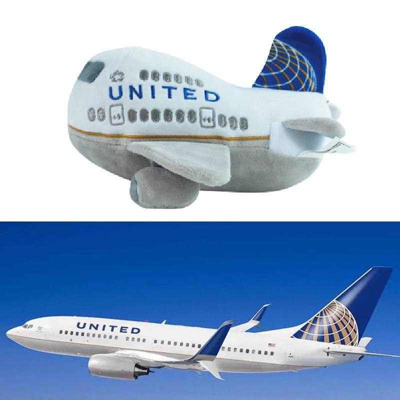 China United Airlines Co Plush Airliner Doll Advertisement Mascot Holiday Gift
