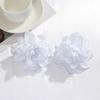 Fashion Big Flower Ear Stud Luxury Design Floral Eardrop Exaggerated Earrings  Women Girls