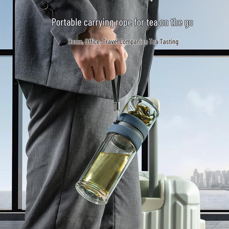 FUGUANG Double-Layer High Borosilicate Glass Tea Separation Cup