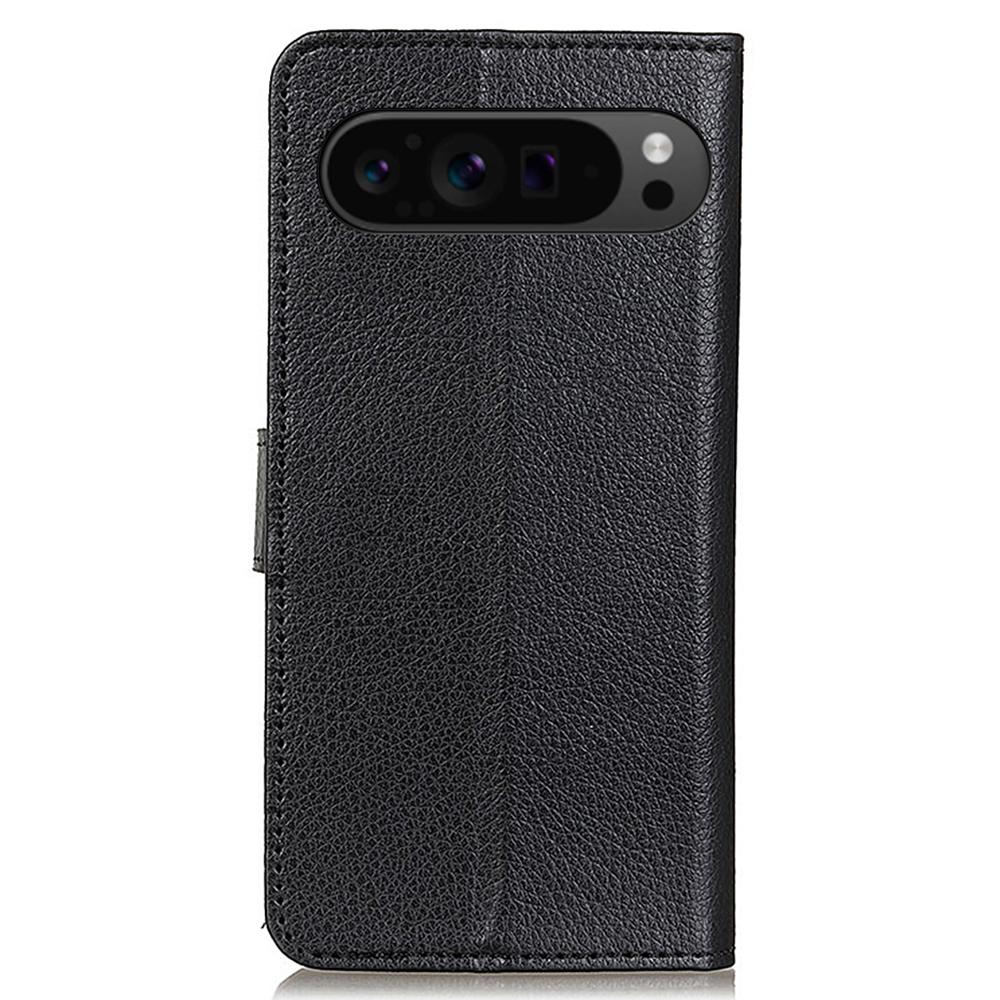 For Google Pixel 10 Pro XL/9 Pro XL Case PU Leather Litchi Texture Folio Flip Phone Cover