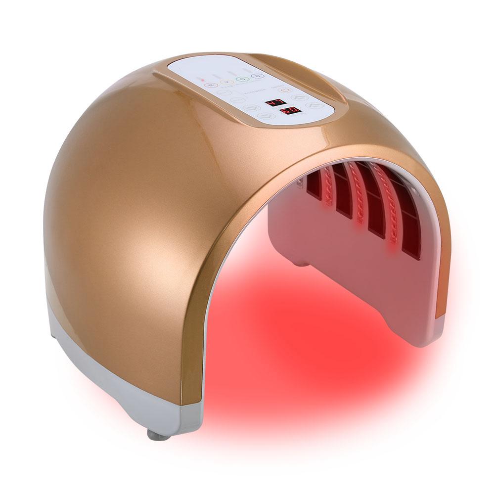 

4-цветный аппарат для удаления угрей PDT, аппарат для светодиодной терапии кожи (оранжевый ) US Plug оранжевый