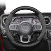 For Jeep Suede Carbon Fiber Steering Wheel Cover Fit Renegade Compass Wrangler Jk Grand Cherokee Wk2 Jl Gladiator Tj Patriot DX