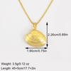 Nidin Classic New Design Starfish/Shell Shape Copper Charm Pendant Necklace For Women Men Simple Style Clavicle Chain Jewelry