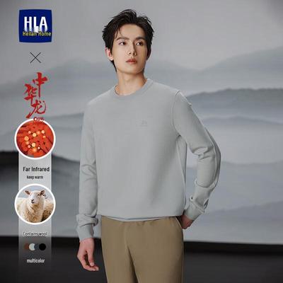 HLA Men's Far Infrared Wool Blend Knit Sweater