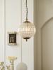 Medieval French Court Style K9 Crystal Chandelier Retro Light Luxury Globe Chandelier Living Room Bedroom LED Decorative Lamp