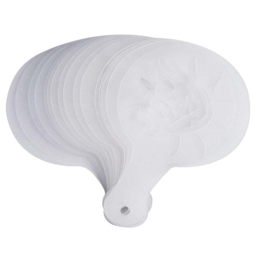 16Pcs Plastic Coffee Template Stencils Cappuccino Chocolate Latte Strew Pad Art DIY Mold Tools