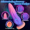 Luminous Silicone Octopus Phallus Super Large Anal Plug Self-Stimulator for Women