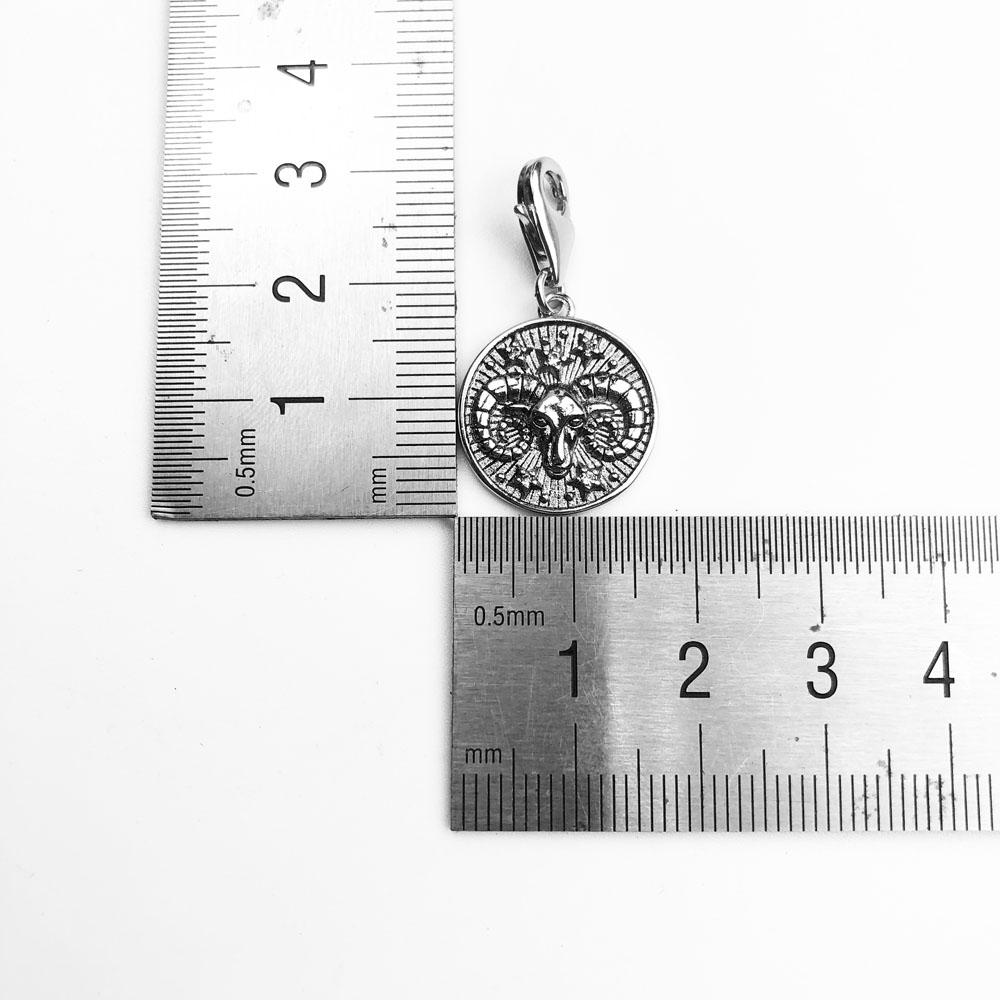 Charm Aries Pendant Taurus Gemini Cancer Leo Virgo Libra Scorpio Sgr Cap Aqu Pisces Zodiac Sign Vintage Gift copper