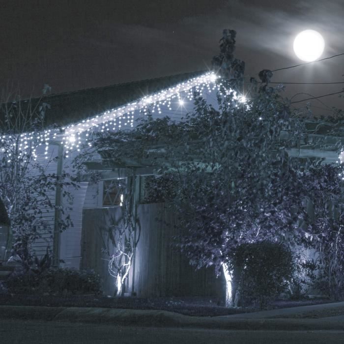 Guirlande lumineuse - SPRINGOS - 500 LED - 22,5 m - Blanc froid - Fonction Flash