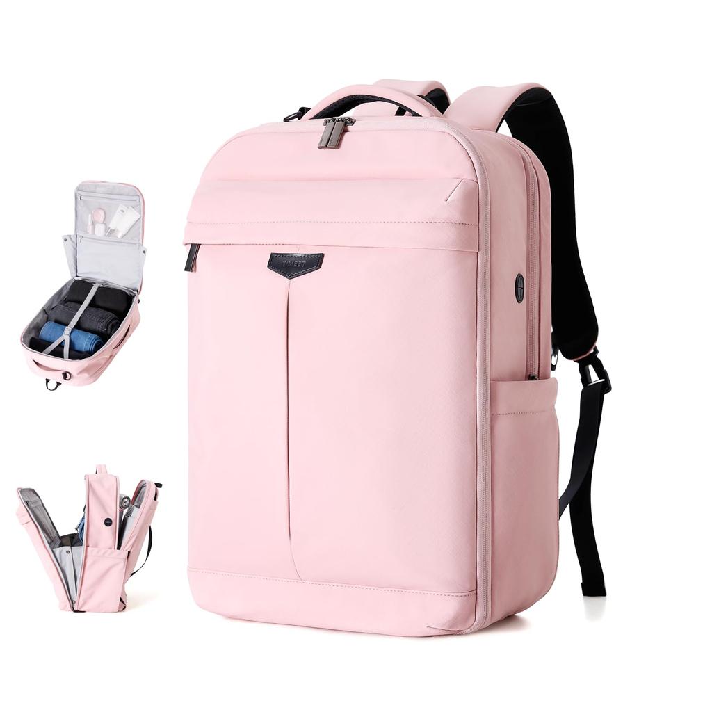 Timeet Large Capacity 32L Travel Backpack for Men and Women, Fits 17.3-inch Laptop, Business Bag for Business Trips, WetDry Separation Pocket, USB