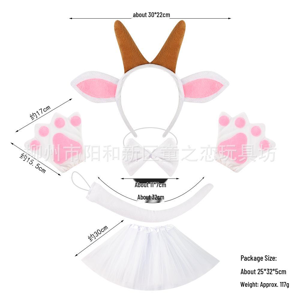 Goat Ears Animal Cartoon Headband for Halloween Party Costume