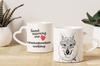 Czechoslovakian Wolfdog, Czechoslovak Vlcak - Cup with a Dog, Adorable Cup with a Heart-shaped Handle, Universal Gift from the Art-Dog Brand