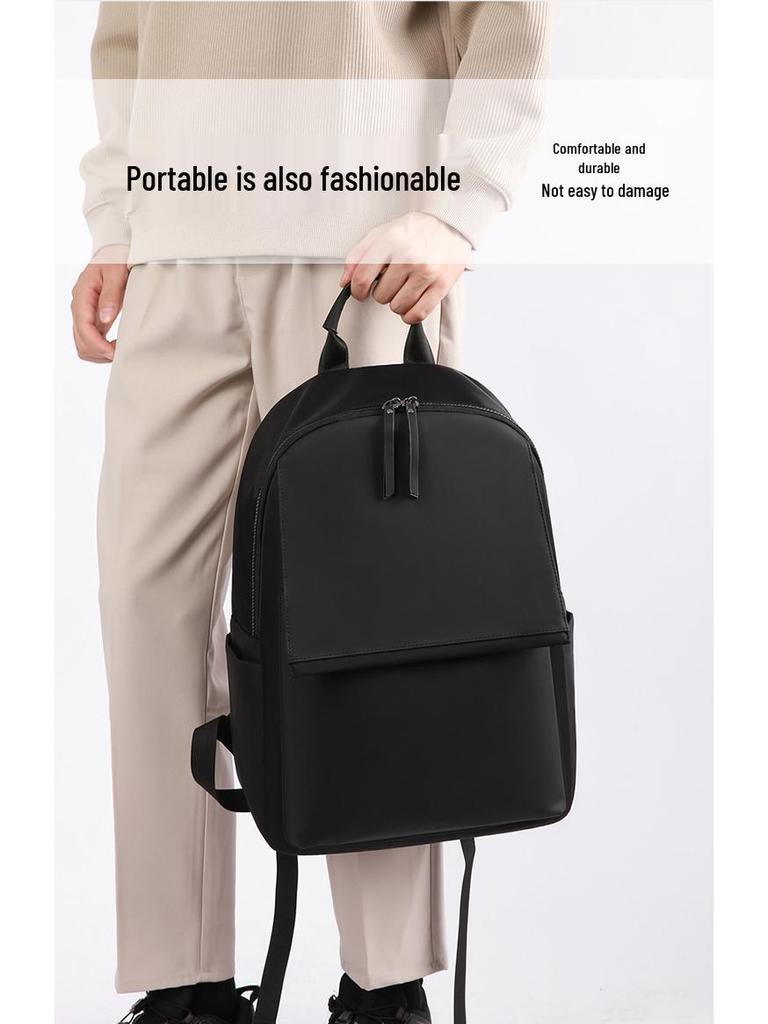 Men's Oxford Cloth Travel & Business Backpack - Lightweight, Large Capacity, Ideal for Commuting, Autumn & Winter Use