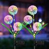 Solar Powered Dandelion Simulation LED Lights, Courtyard Garden Decorative Lights, Outdoor Lawn Landscape Ground Mounted Lights