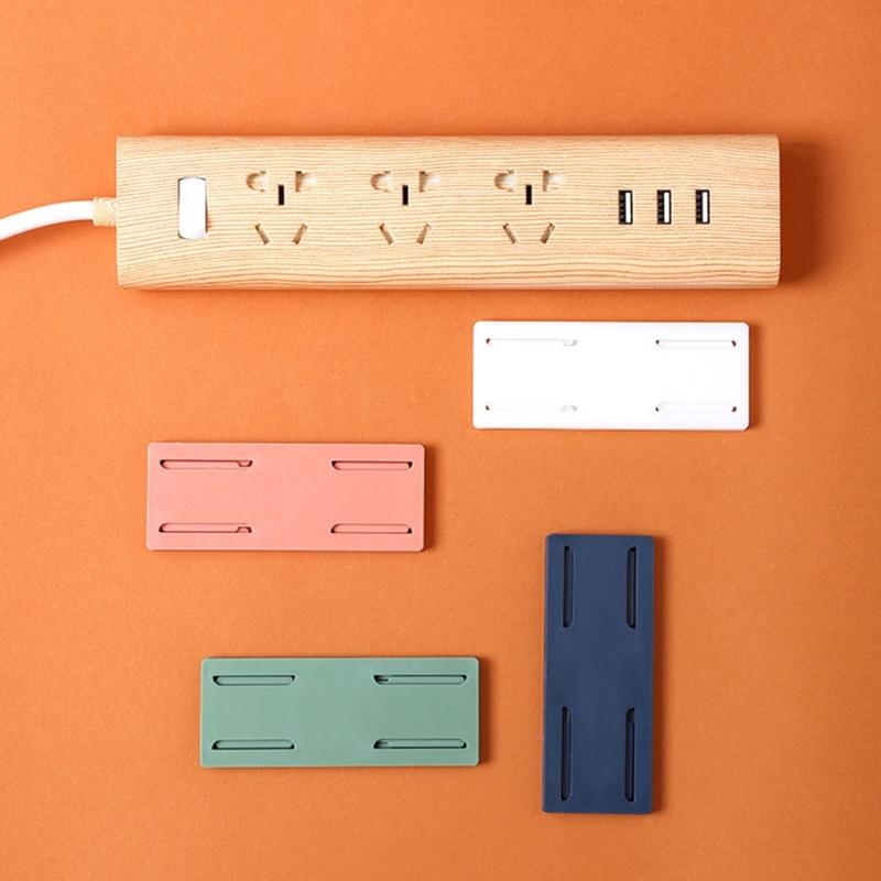 Wall Mount Adhesive Cable Organizers No Drill Cord Holder No Drill Cord Holder Tool for Power Strips Wall Installation
