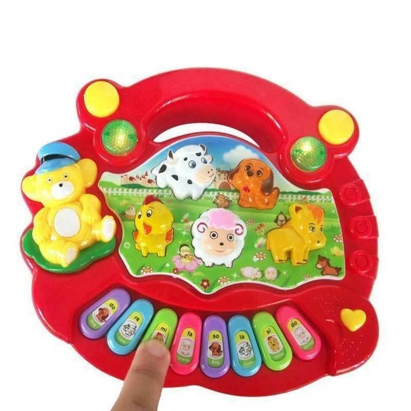 Versatile Musical Educational Animal Farm Piano Enriching Developmental Music Toy For Young Children