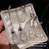 White Moonlight Lychee Frozen Gourd Fulu Pod Gem Necklace, New Chinese Style, Water Spirit, Water Spirit Leaf Zircon Earrings