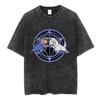 Anime Fullmetal Alchemist T Shirt Manga Fullmetal Fusion T-Shirt Men Women Fashion Casual Washed Oversized T-shirts Streetwear