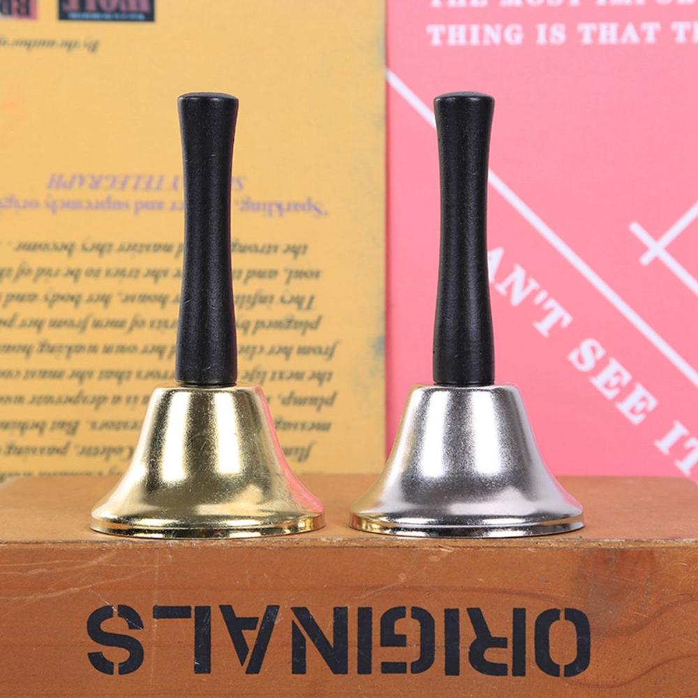 Home Santa Claus Loud Alarm Metal Call Service Dinner Ring Christmas Decor Hand Bell