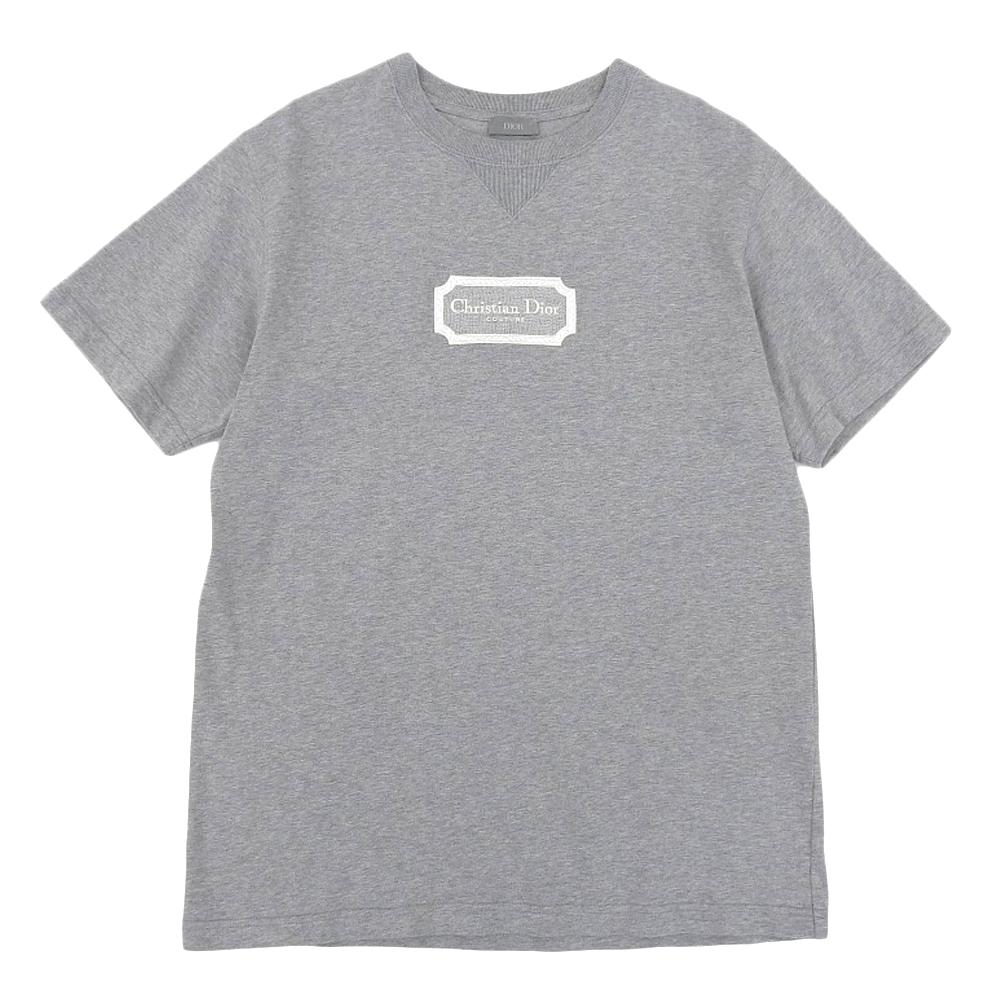 Dior Excellent Condition Signature Logo T-shirt, Men's, Gray, Size L, 343J696C0554 Tops L grayUsed