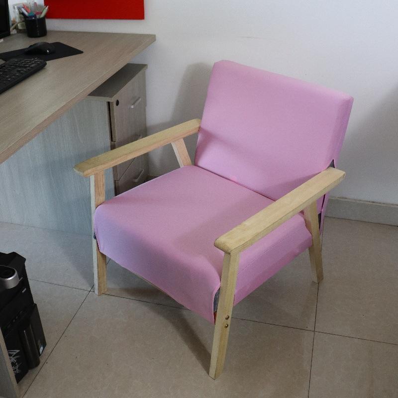 Elastic Single Sofa Cover Solid Universal Wood Chair Cover High Stretch Hotel Living Room Furniture Arm Chair Protector Cover