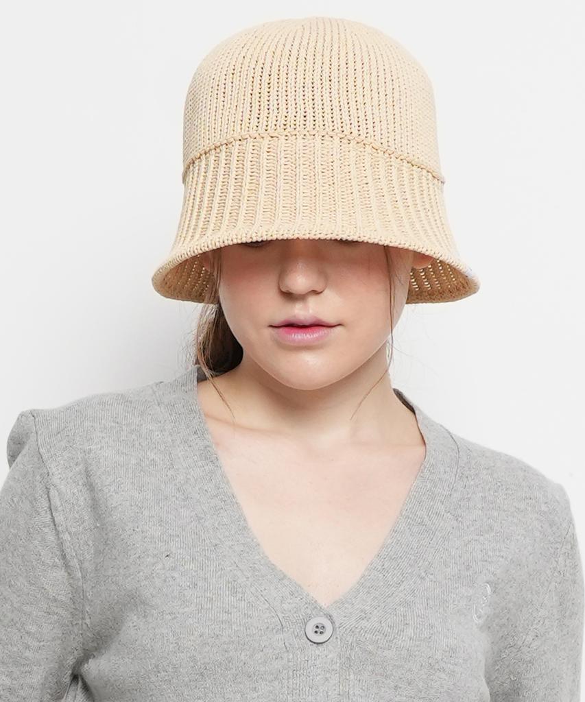 THE-ABON Summer Cool Bucket Hat Light Beige