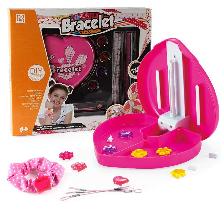 Diy Homemade Headgear Weaving Machine, Headgear Rubber Band Dress Up Jewelry Girl Play House Toy
