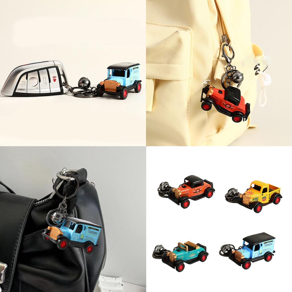 Vintage Car Inspired Keychain Accessory For Men And Women Perfect For Auto Enthusiasts And Fashionable Bag Decoration
