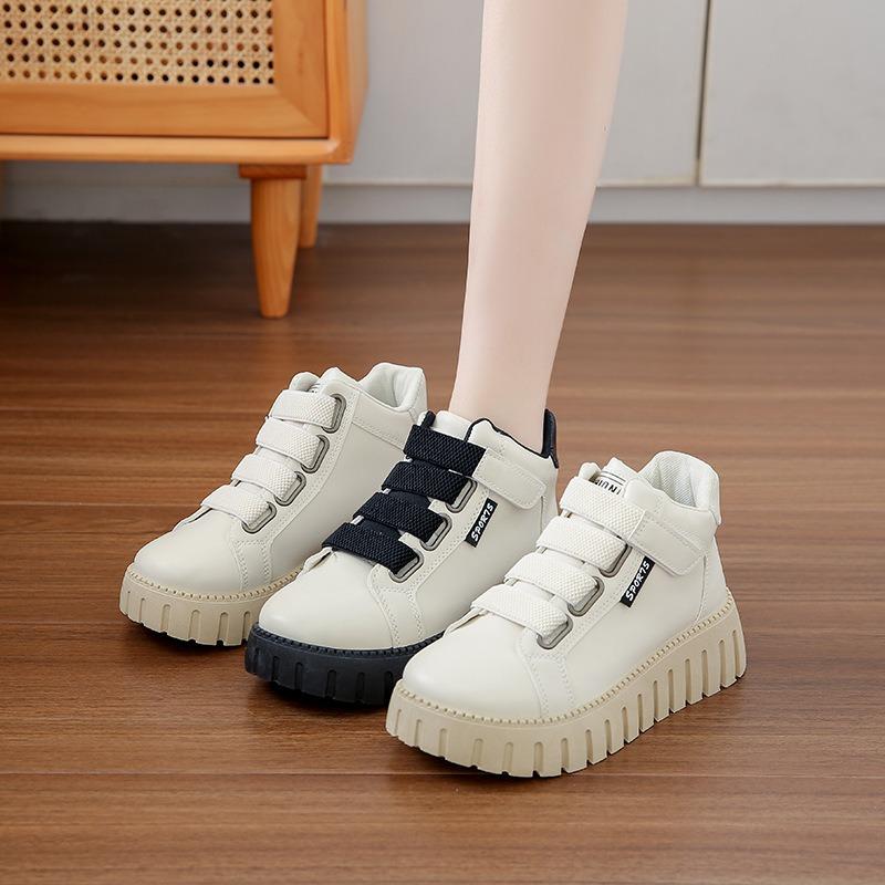 Kleine weiße Schuhe Kinder Herbst neu weibliche Studenten lässige High-Top vielseitige Board-Schuhe Street-Shooting