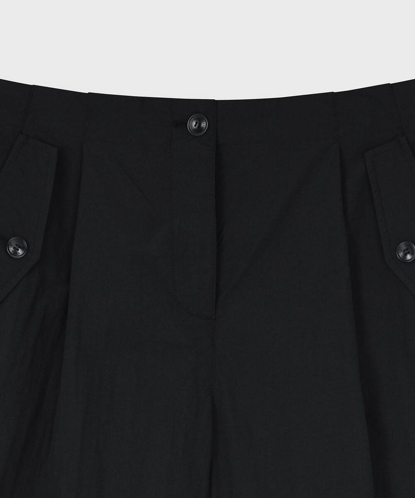 FALLETT Synthetic Fiber Parachute Pants Black