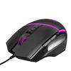 HXSJ Wired Keyboard and Mice Combo with Mice Pad 96 Keys Compact Keyboard with Colorful Lights 4 Adjustable Speeds