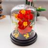 Building Block Rose Flower Desktop Decoration Holiday Gift