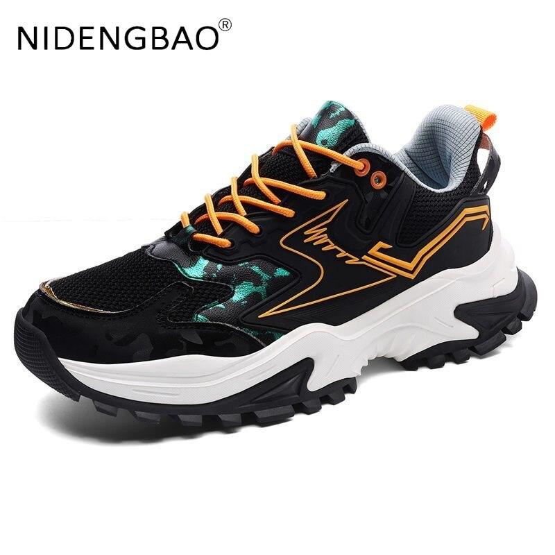 Men Chunky Sneakers Cool Guys Fashion Street Style Outdoor Walking Jogging Running Sports Shoes Male Platform Casual Footwear