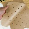 100 Piece Perforated Air Fryer Baking Paper Disposable Air Fryer Liner Air Fryer Lining Paper  BBQ