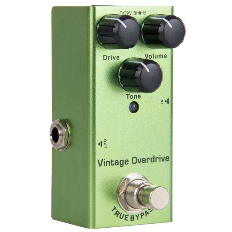 Mini-Eintyp DC9V Overdrive Pedal Geräuscharmes Gitarreneffektpedal Reines Signal, Solide Qualität, Leicht zu tragen