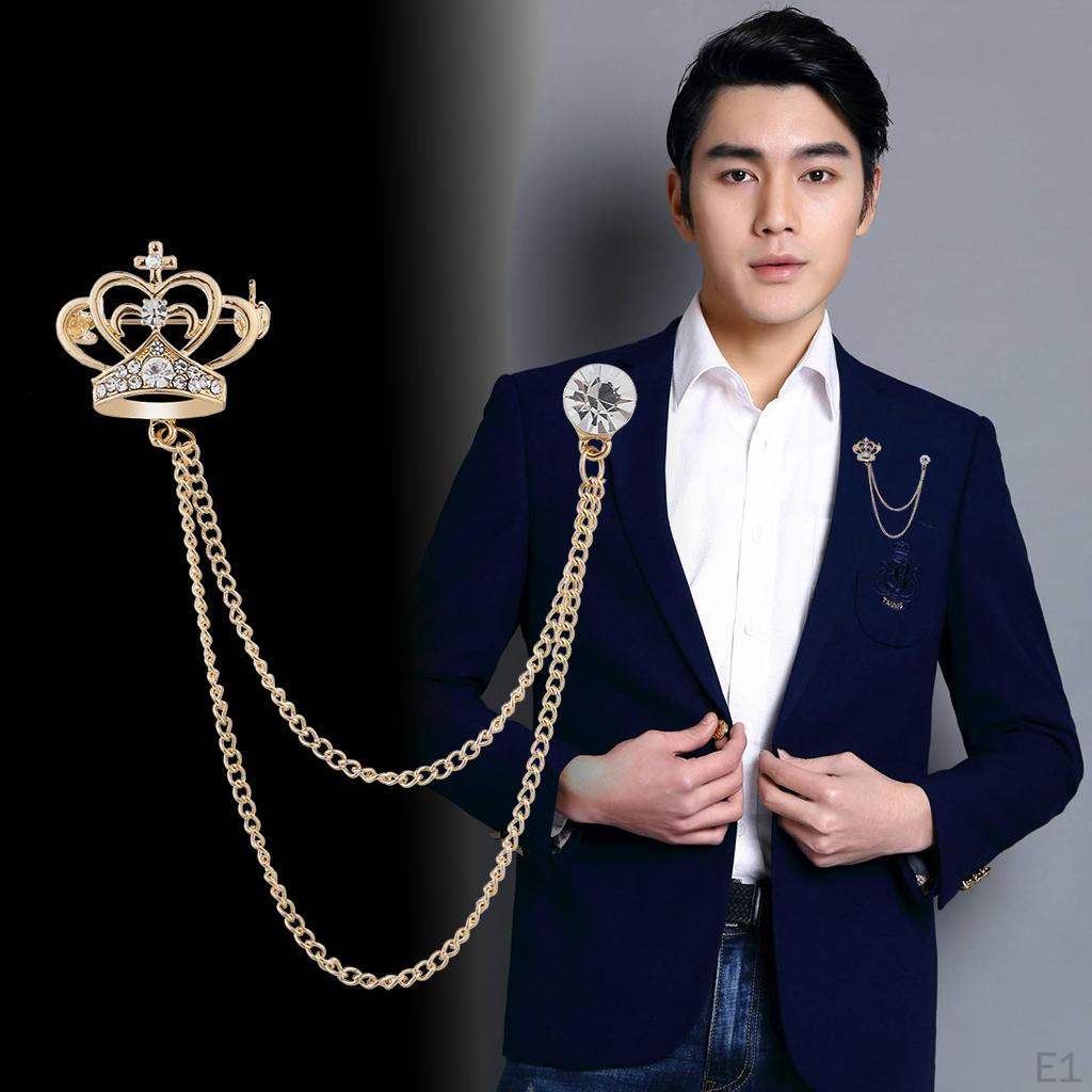 Creative Brooch for Men Stylish Breastpin Alloy 2.5 X 2cm