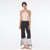 OZEZ Ozpn2008 Flare Slit Yoga Pants - Dark Knight