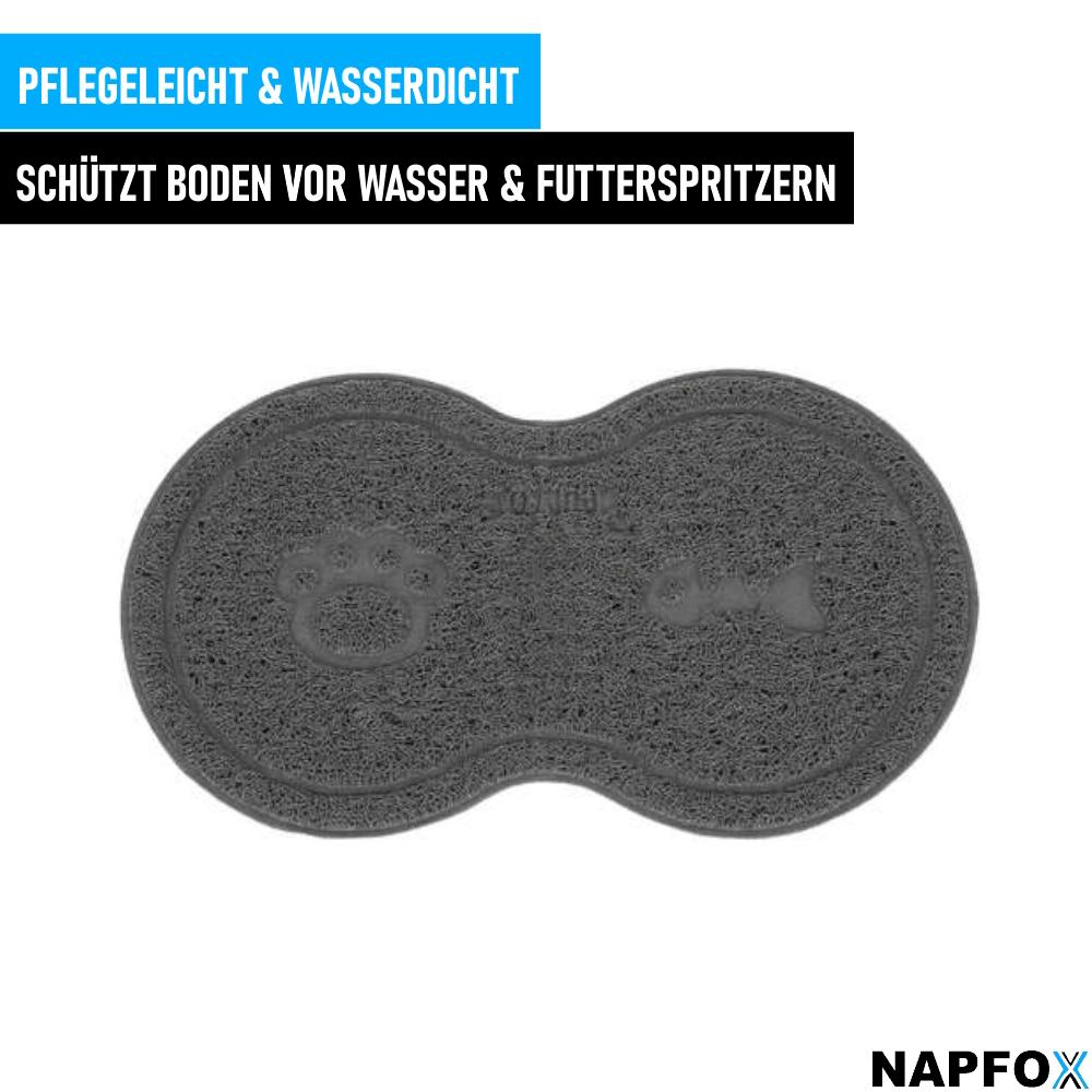 NAPFOX Napfunterlage Futtermatte Matte Wasserdicht Rutschfest