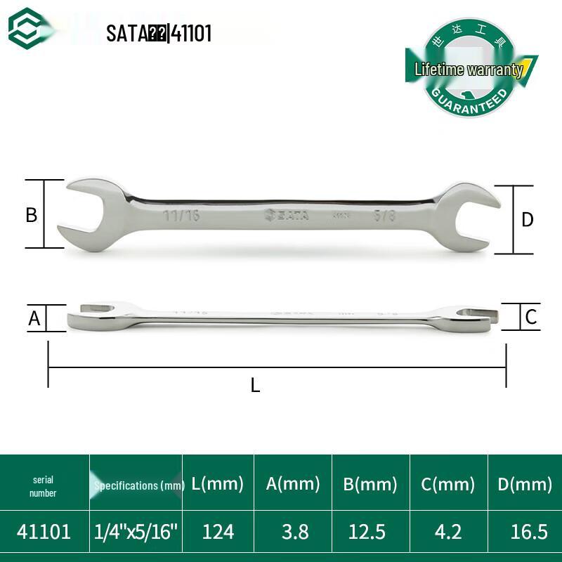 SATA 41101 Imperial Double Open-End Wrench