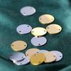 10pcs Stainless Steel Round Charms Double Holes Pendants Necklace Bracelet Connectors for Jewelry Making DIY Earring Pendants