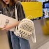 Retro Leather Backpack All-match Satchel Rivet Studded School Bag for Shopping