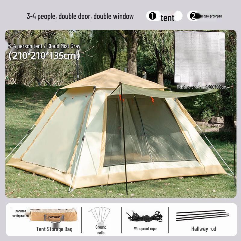OEING 4-6 Person Automatic Pop-up Camping Tent