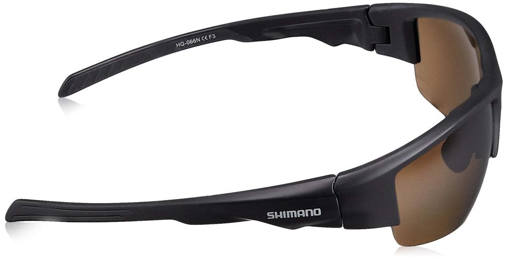 Shimano PC Polarized Fishing Half Fishing Matte Black HG-066N Sunglasses, Water-Repellent Glasses,
