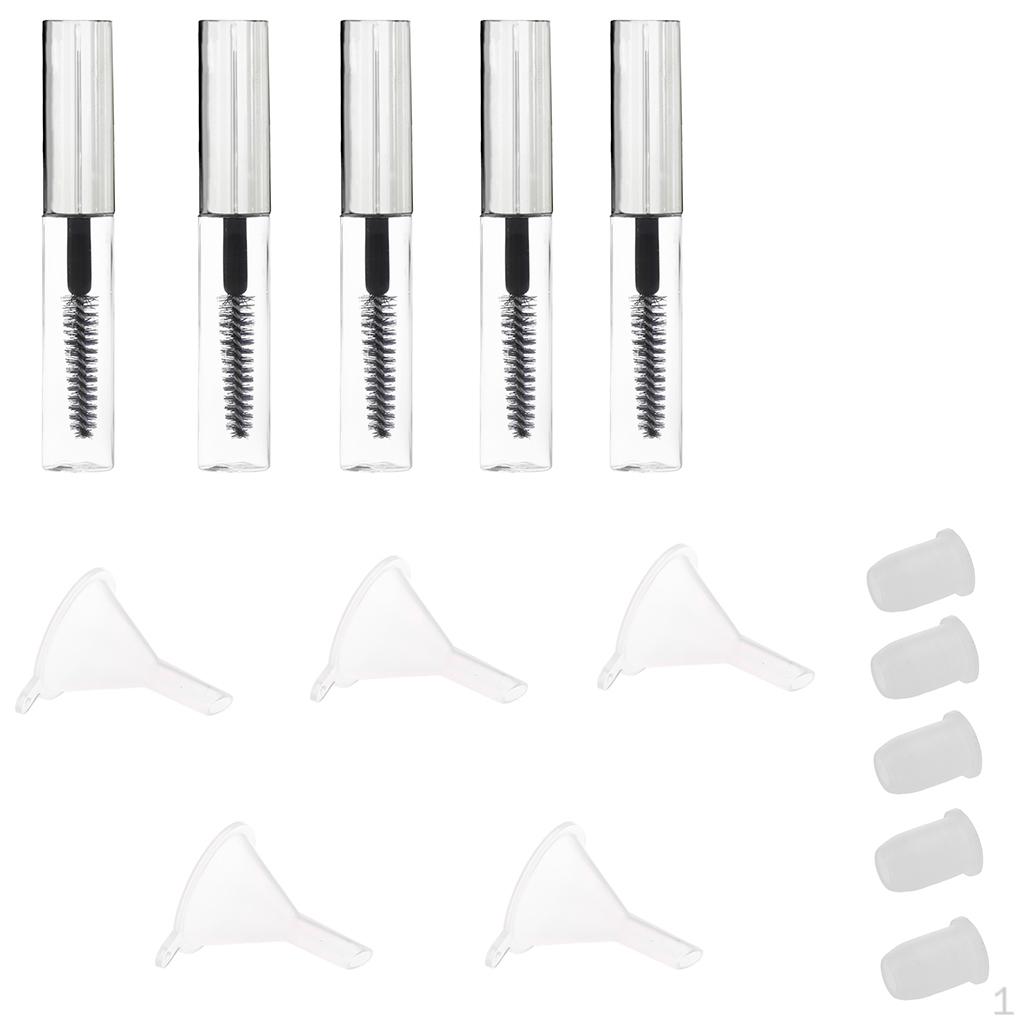 5Bottles/Set Mascara Container Tube with Makeup Vials 4ML