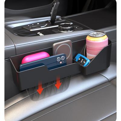 Car Crevice Storage Box Universal Auto Seat Gap Organizer With Cup Holder Interior Decoration Accessories Plug Phone Pockets