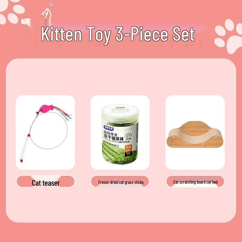 3-in-1 Cat Scratch & Play Set