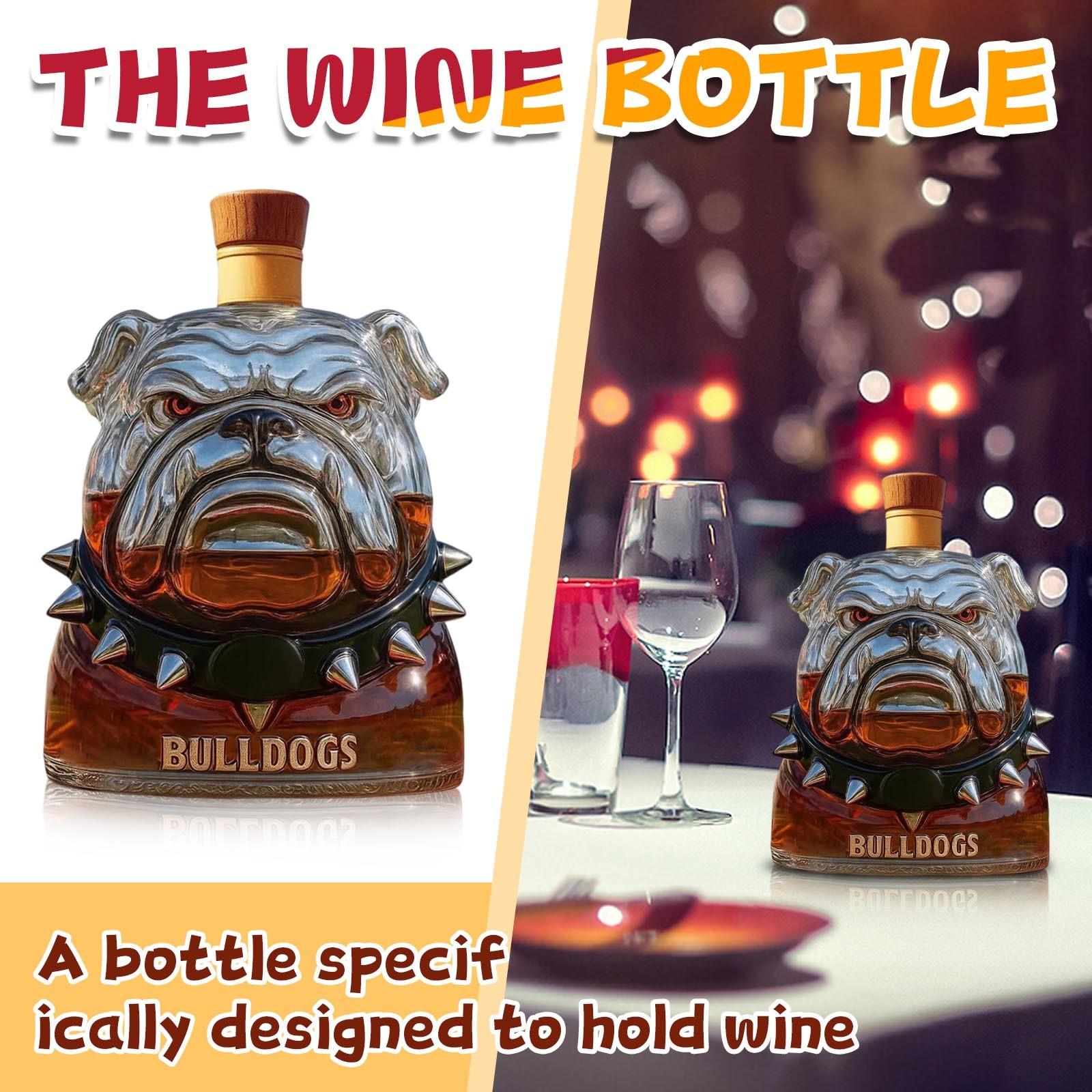 

Смешная бутылка французского виски, 3D-гравированные бокалы для виски, винная стеклянная бутылка для виски для собак, Fanyil Eaglory, уникальный графин для вина, для мужчин One Size